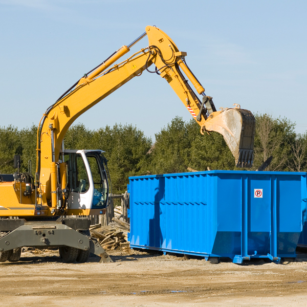 what happens if the residential dumpster is damaged or stolen during rental in Hastings